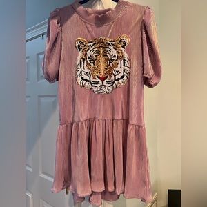 Queen of Sparkles Tiger Dress size small